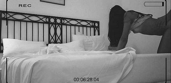  Compromising evidence on slut (ex-wife).  Hidden cam in hotel